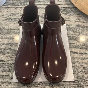 Hunter ankle boot, purple 8